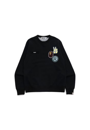 BAPE Sta Jacquard Relaxed Fit Crewneck Black