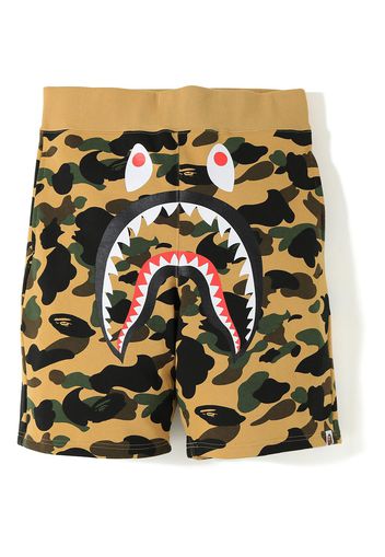 BAPE 1st Camo Shark Sweat Shorts Yellow