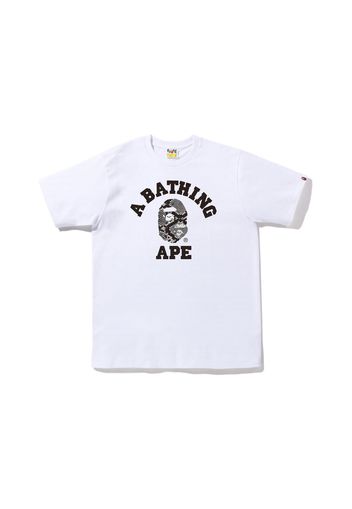 BAPE Snake College Tee White Grey