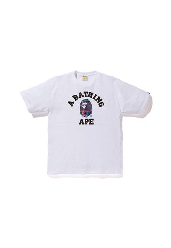 BAPE Neon Tokyo College Tee White