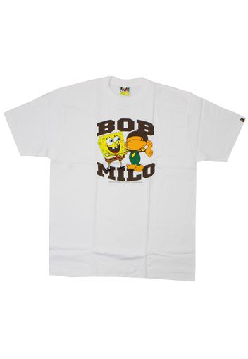 BAPE x Spongebob Milo Bob Tee White