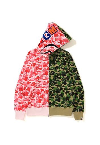 BAPE ABC Separate Shark Full Zip Hoodie Pink/Green