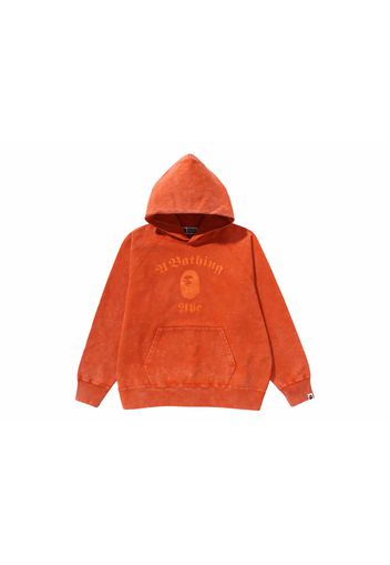 BAPE A Bathing Ape Overdye Pullover Relaxed Fit Hoodie Orange