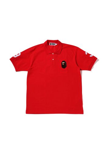 BAPE Large Ape Head Polo Red