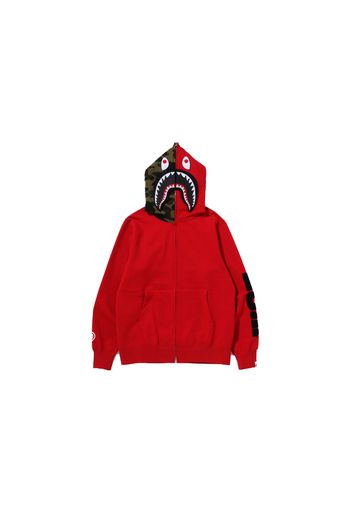 BAPE Detatchable Shark Full Zip Hoodie Red