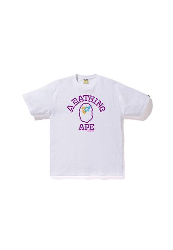 BAPE Neon Sign College Tee White