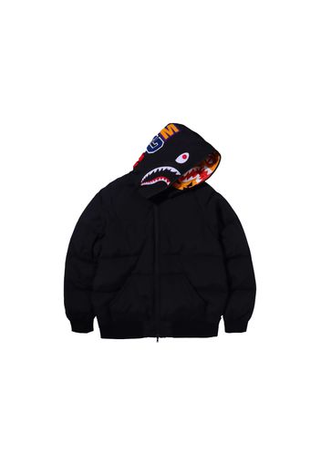 BAPE Shark x Tiger Hoodie Down Jacket Black