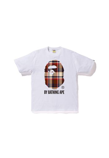 BAPE Check By Bathing Ape Tee White/Red