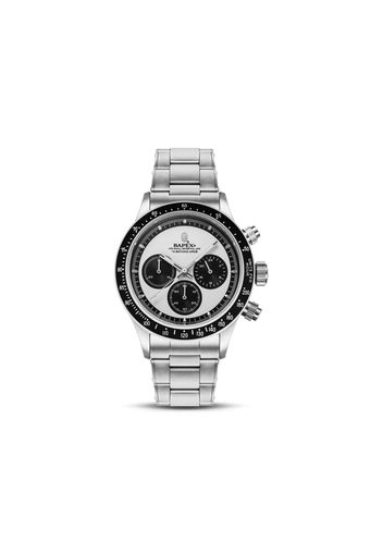 BAPE Classic Type 4 Bapex Watch Silver White