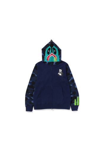 BAPE Color Camo Panda Full Zip Hoodie Navy