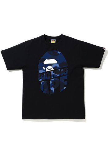 BAPE Color Camo Peek Ape Head T-Shirt Black/Navy