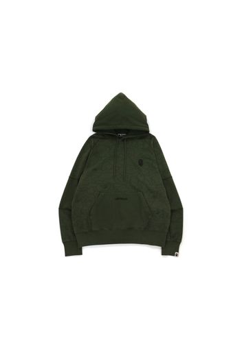 BAPE Line 1st Camo Washed Relaxed Fit Pullover Hoodie Olivedrab