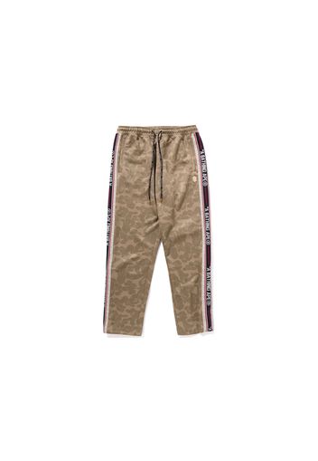 BAPE Tonal Solid Camo Track Pants Beige