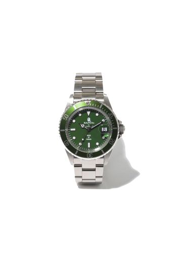 BAPE A Bathing Ape Type 1 Bapex Watch (2013) Green/Silver