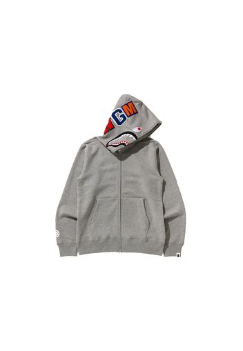 BAPE Shark Full Zip Hoodie (FW21) Gray