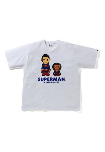 BAPE x DC Baby Milo Superman Relaxed Fit Tee White