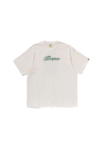 BAPE Logo Relaxed Fit Tee Ivory