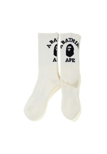 BAPE College Socks (FW19) White