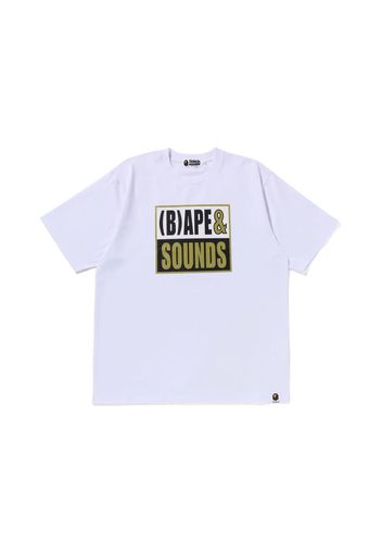 BAPE Sounds Logo Tee White