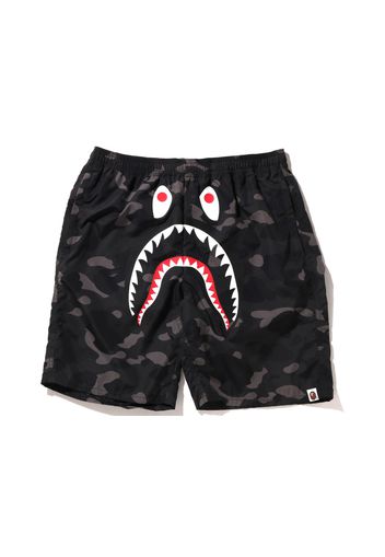 BAPE Color Camo Shark Beach Shorts (SS22) Black