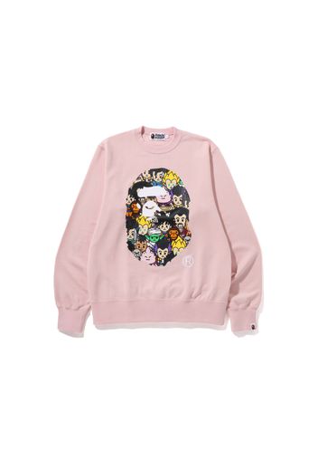 BAPE x Dragon Ball Z Ape Head Crewneck Sweatshirt Pink