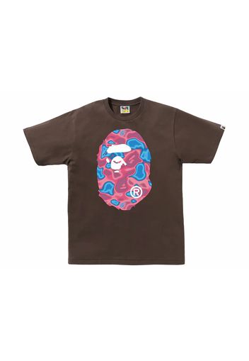 BAPE Liquid Camo Big Ape Head Tee Brown