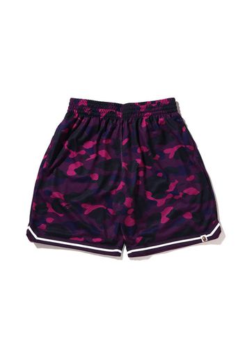 BAPE Color Camo Wide Fit Basketball Shorts Purple