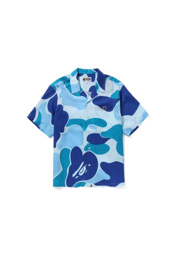 BAPE ABC Camo Open Collar Shirt Blue