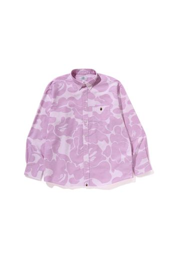 BAPE Stripe Camo Relaxed Fit Shirt Purple