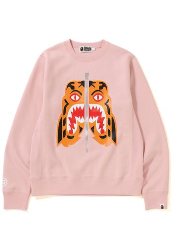 BAPE Tiger Heavy Weight Crewneck Pink