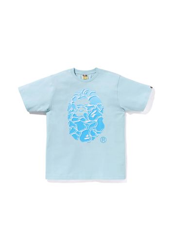 BAPE ABC Sea Surface Camo Ape Head Tee Sax