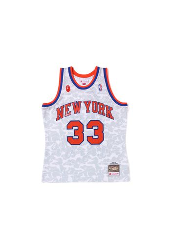 BAPE x Mitchell & Ness New York Knicks Ewing Jersey White