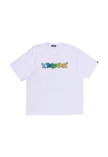 BAPE Graffiti A Bathing Ape Relaxed Fit Tee White