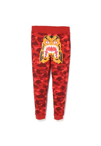 BAPE Color Camo Tiger Slim Sweat Pants Red