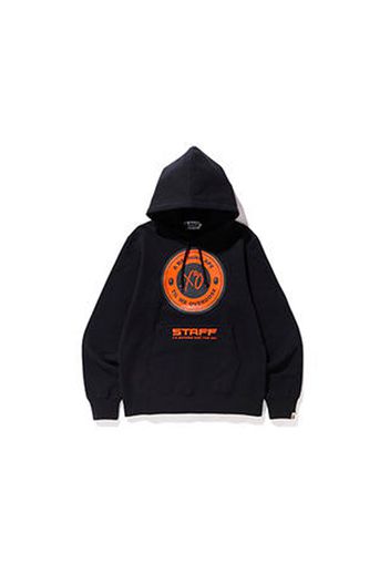 BAPE x XO Asia Staff Busy Works Pullover Hoodie Black/Orange