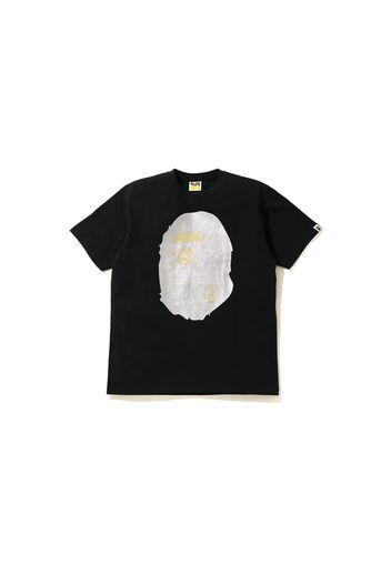 BAPE Glitter Big Ape Head Tee Black/Silver