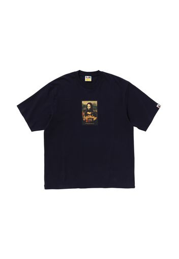 BAPE Art Print Relaxed Fit Tee Navy Blue