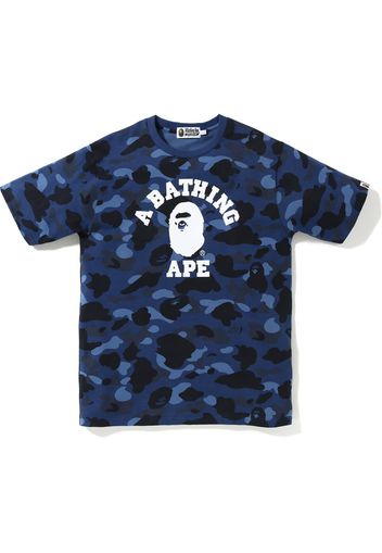 BAPE Color Camo College Tee Blue