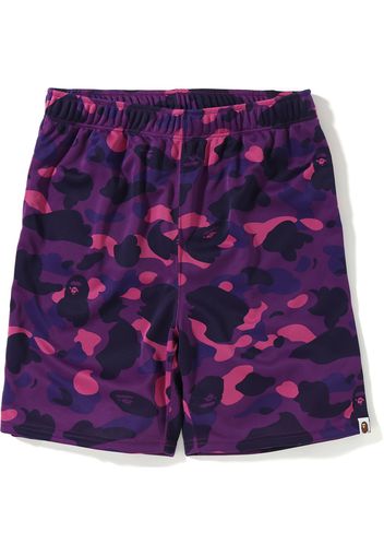 BAPE Color Camo Jersey Shorts Purple