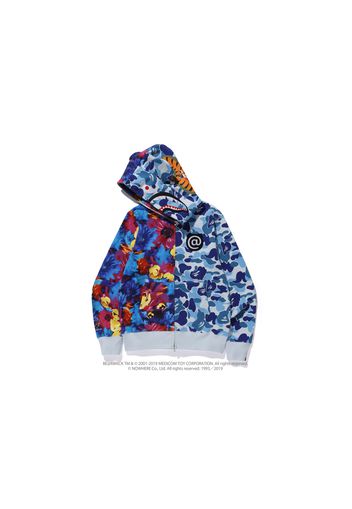 BAPE x Mika Ninagawa Bear Shark Full Zip Hoodie Blue