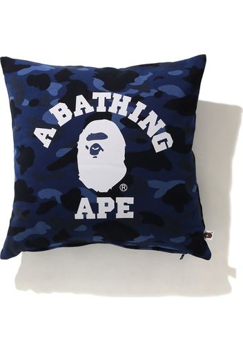 BAPE Color Camo Square Cushion Navy