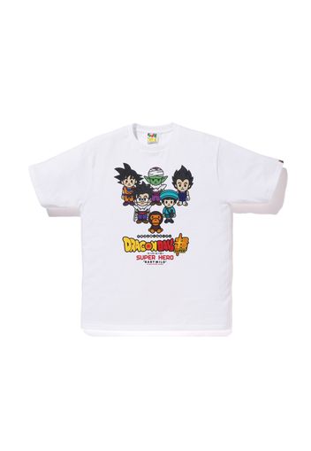 BAPE x Dragon Ball Super Goku & Gohan & Pan & Piccolo &Vegeta Baby Milo Japan Exclusive Tee White