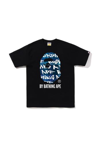 BAPE Graffiti Check By Bathing Ape Tee Black Blue