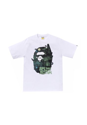 BAPE Halloween Bape Mansion Ape Head Tee White