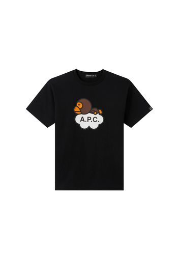 BAPE x A.P.C. Milo Wide T-Shirt Black