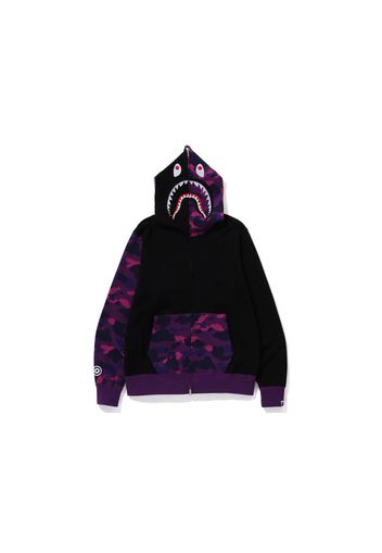 BAPE Color Camo Shark Full Zip Hoodie (FW23) Purple