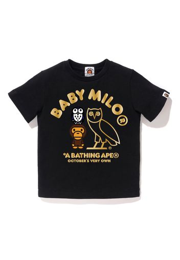 BAPE x OVO Baby Milo Kids Tee Black