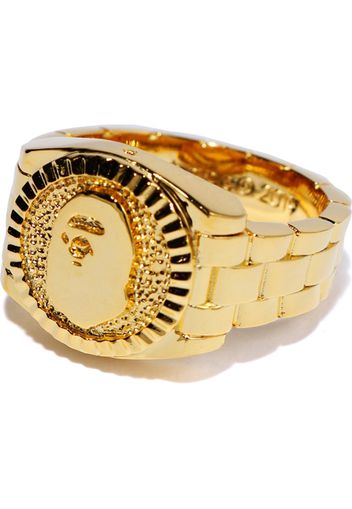 BAPE Ape Head Ring Gold