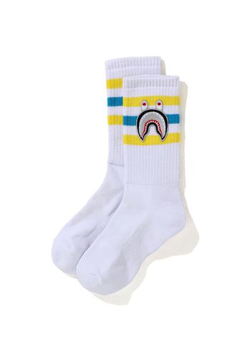 BAPE A Bathing Ape Men Shark Socks White