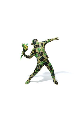 BAPE x Banksy Brandalism Flower Bomber Sculpture Green